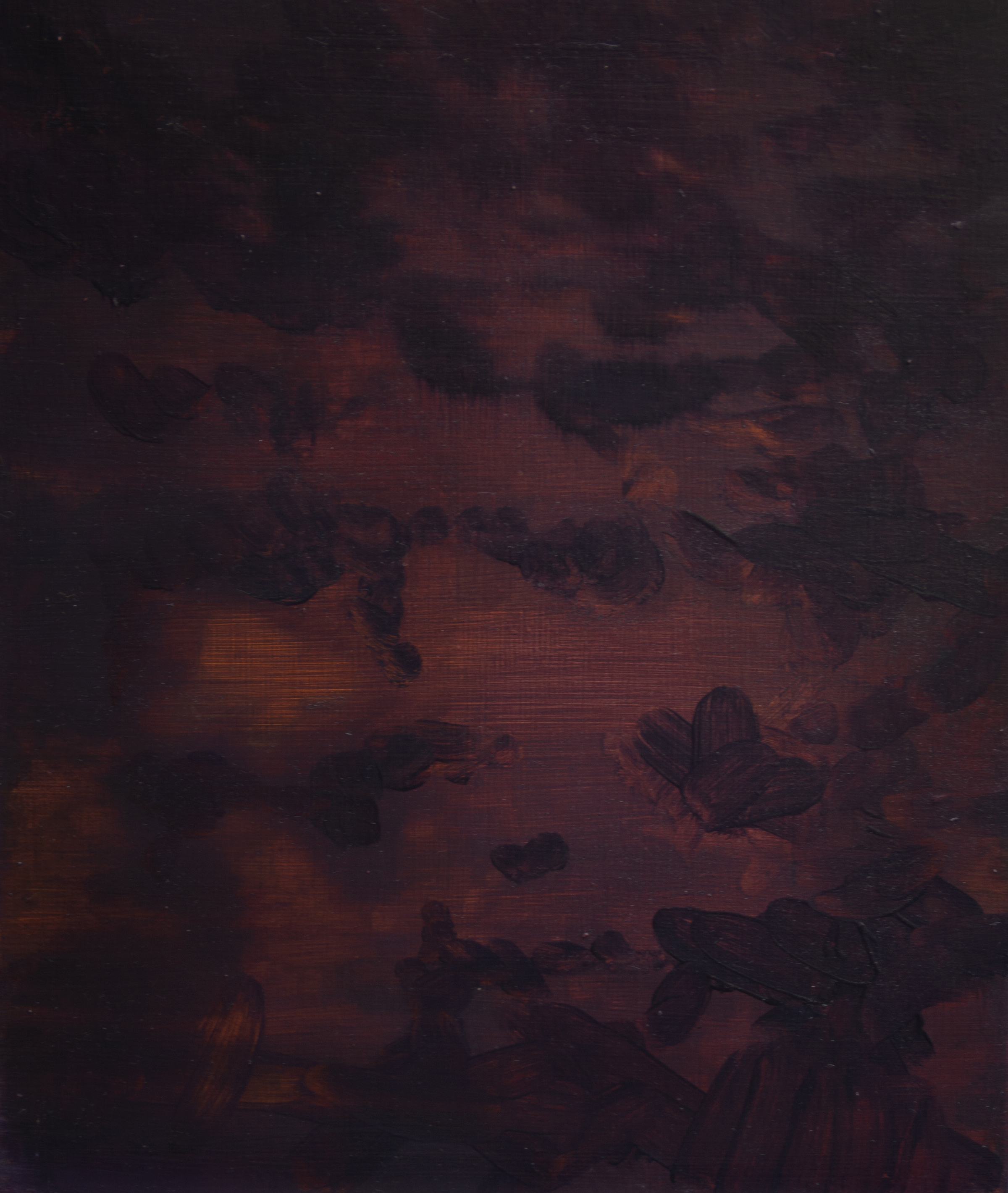 Nacht fuer Nacht (5)_2020_Öl auf Holz_30x24 cm